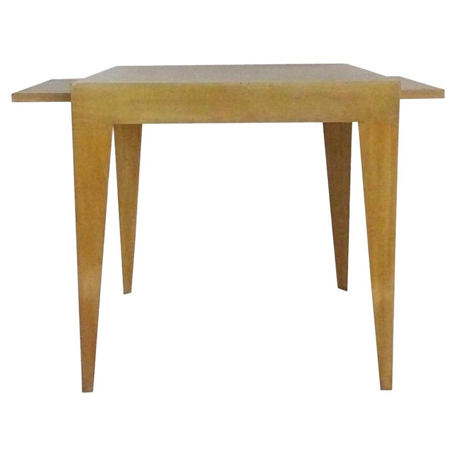 Bleached Mahogany Side Table Designed by Melvin Dwork For Sale