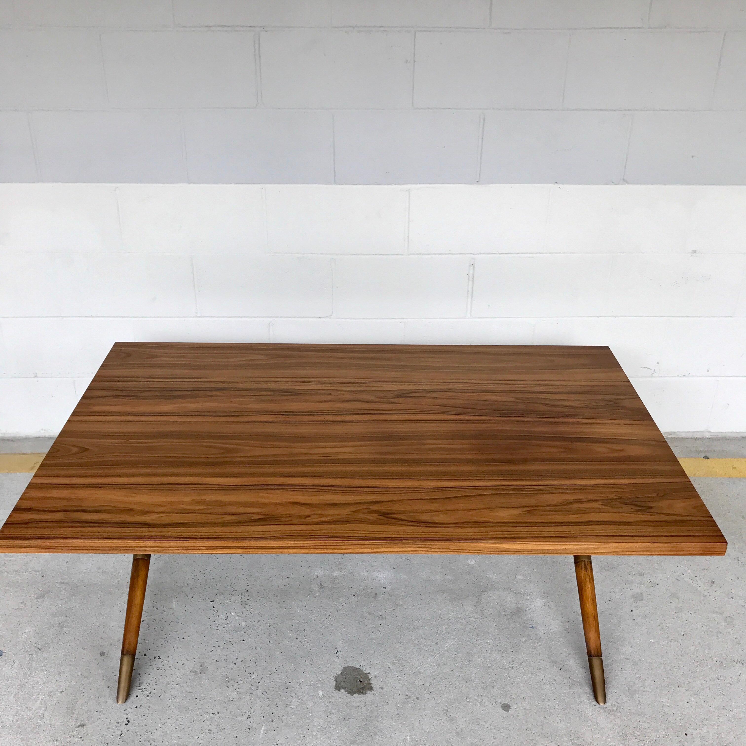 Bleached Mahogany X-Based Coffee Table in the Style of T.H. Robsjohn-Gibbings 7