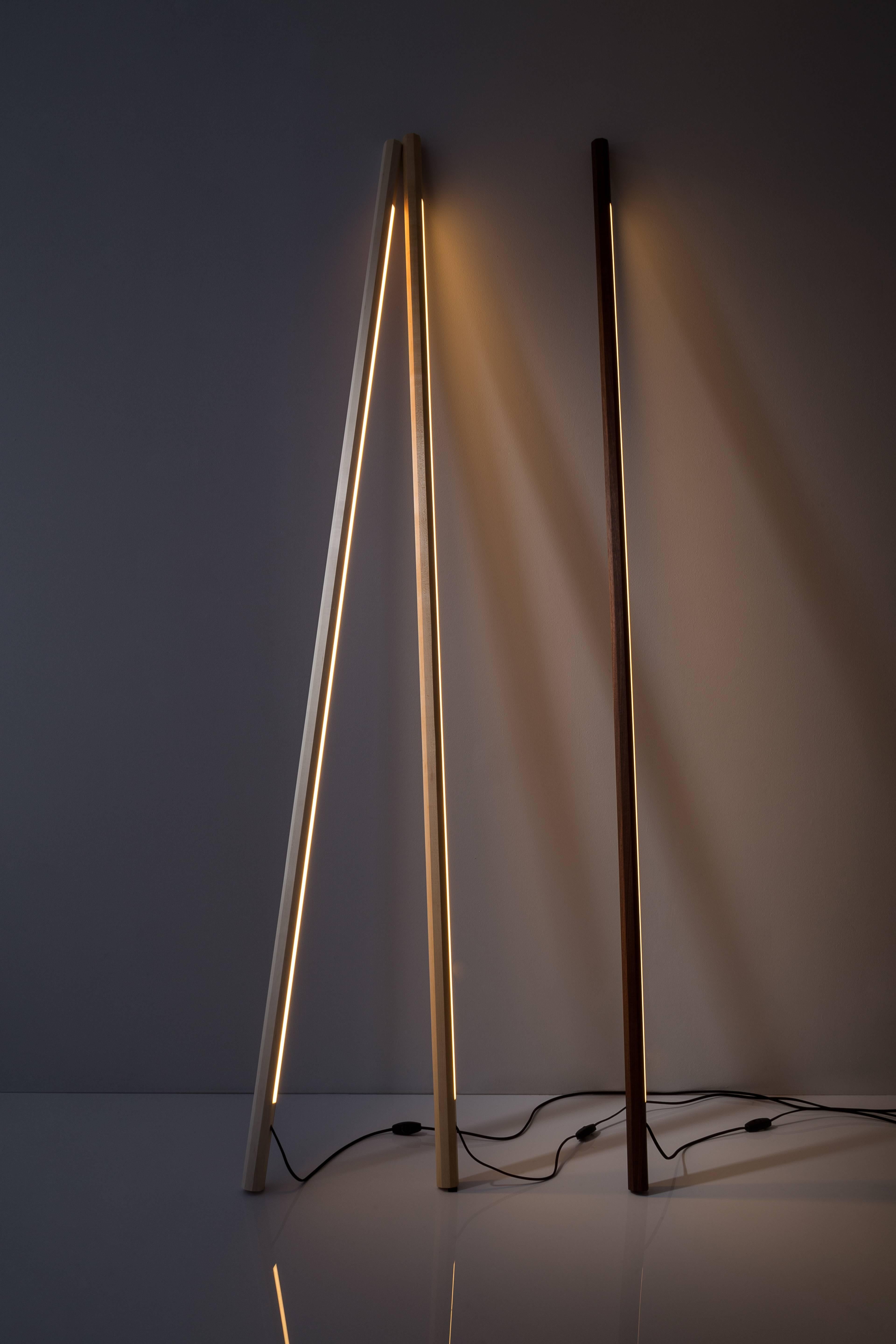 Acero Scultura luminosa a LED di acero sbiancato in vendita