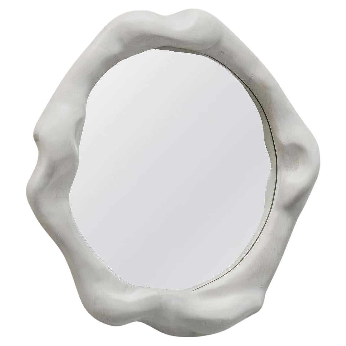 Bleached Maple Mirror by Alexander Knysch For Sale