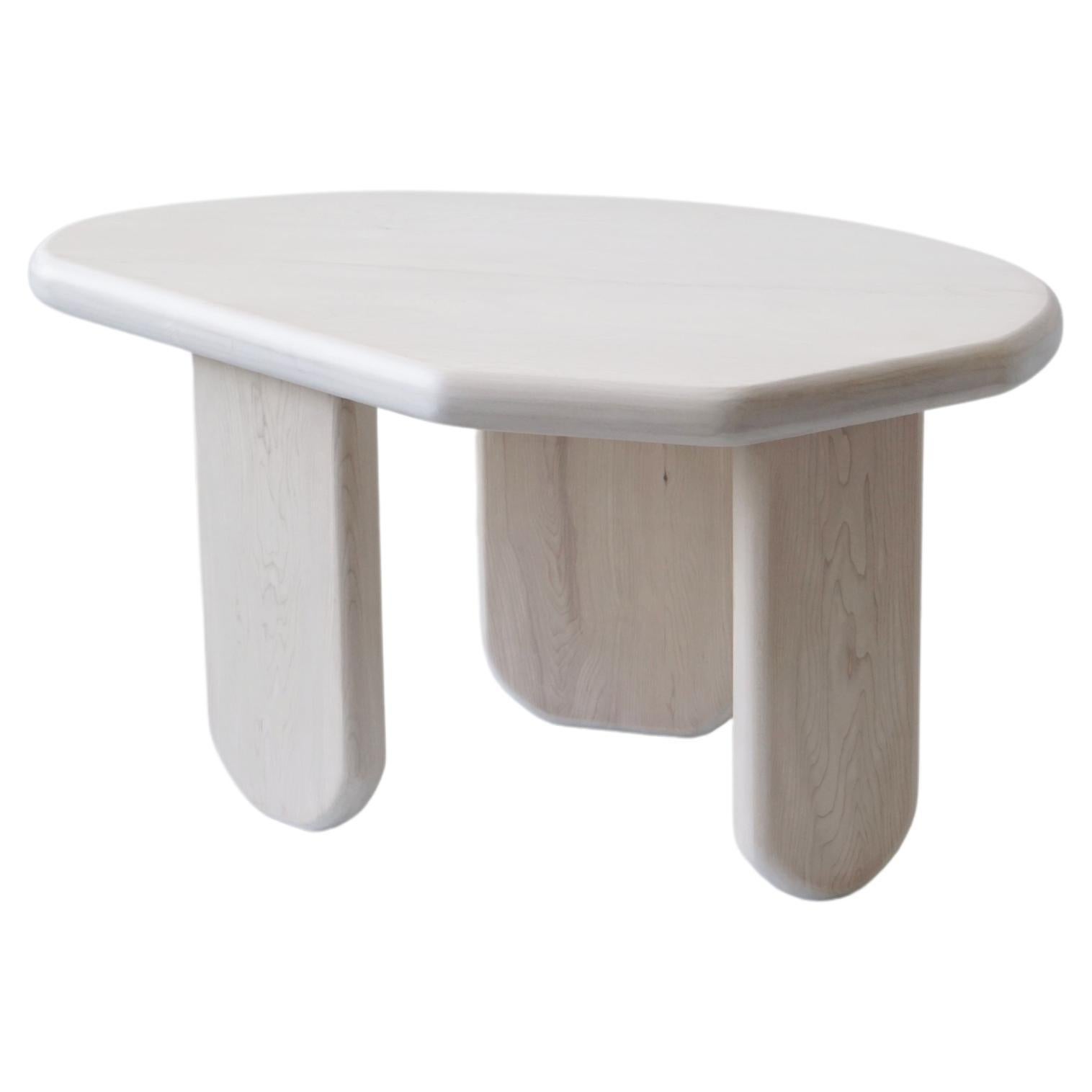 Bleached Maple Organic Shaped Table by Last Workshop, 2023
