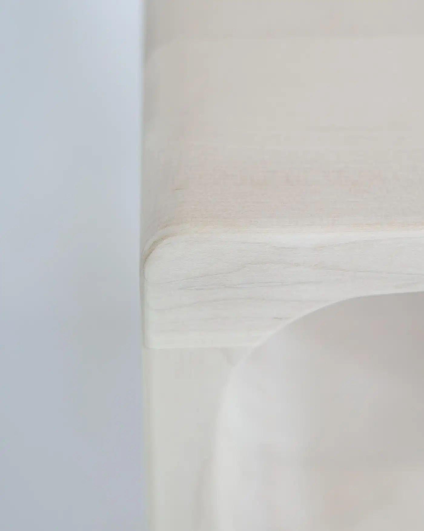 German Bleached Maple Side Table by Alexander Knysch For Sale