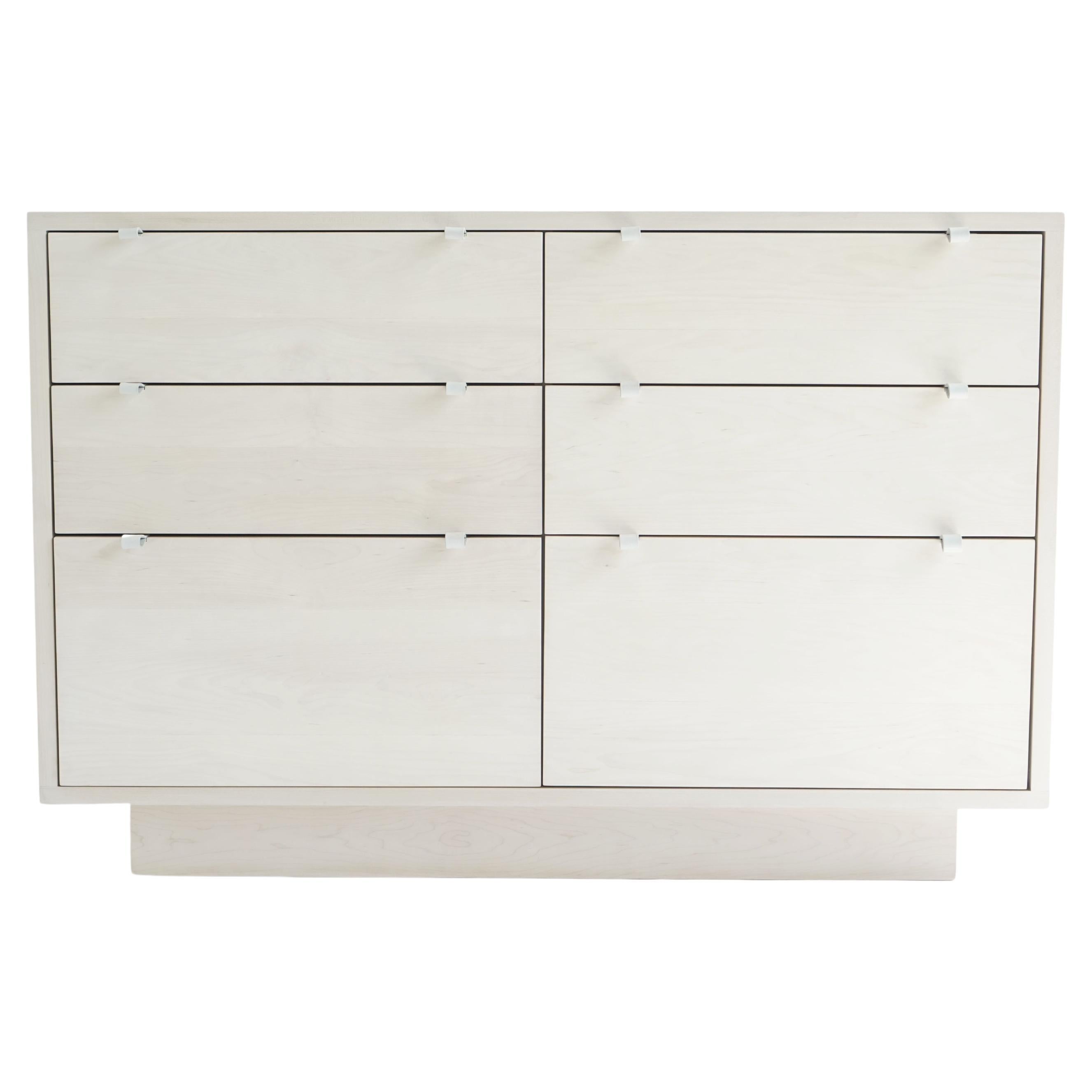 Bleached Maple Six Drawer "Dresser One" by Last Workshop For Sale