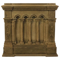 Bleached Oak Carving