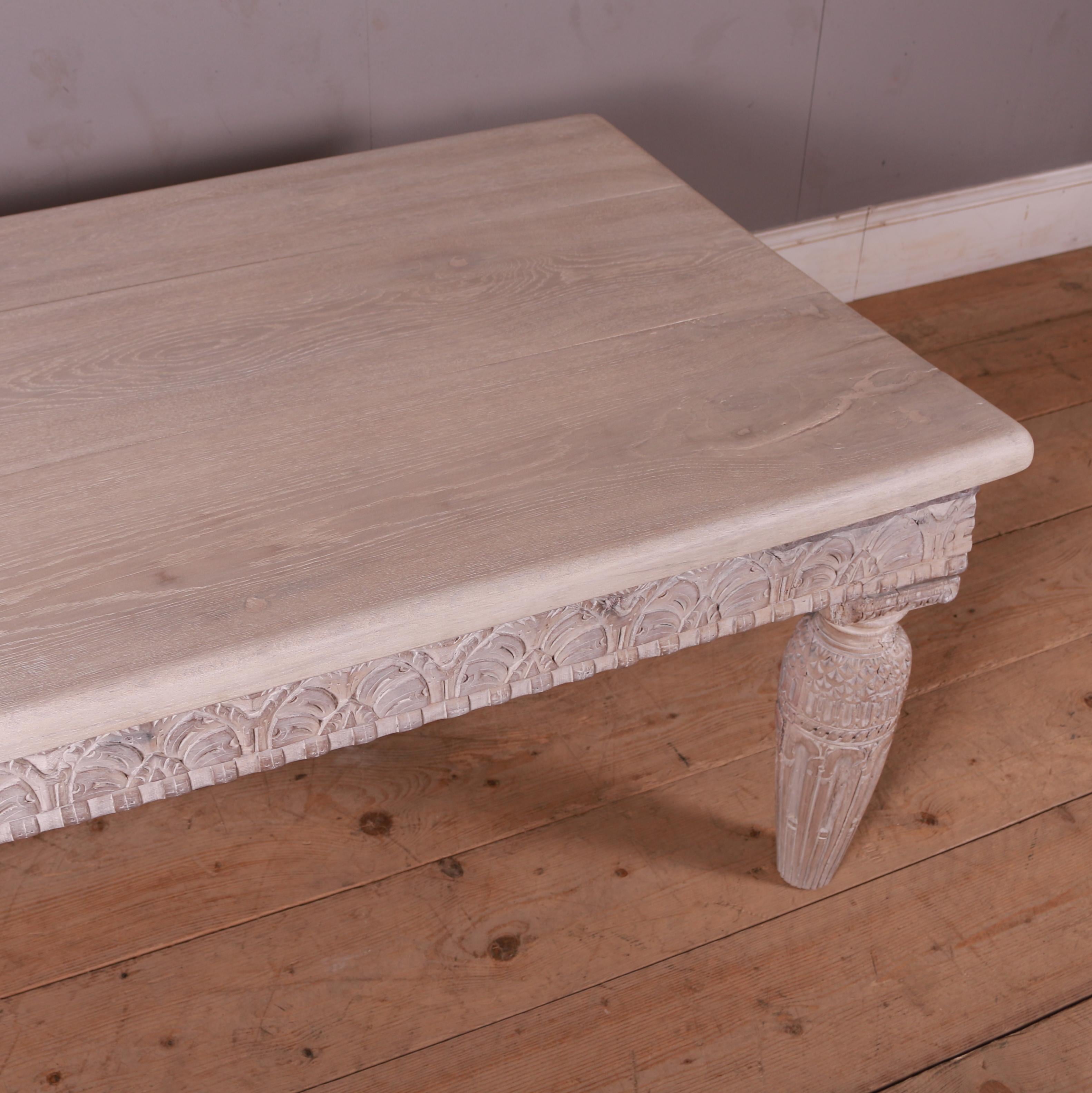 George IV Bleached Oak Coffee Table