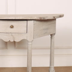 Table console en Oak Oak blanchi