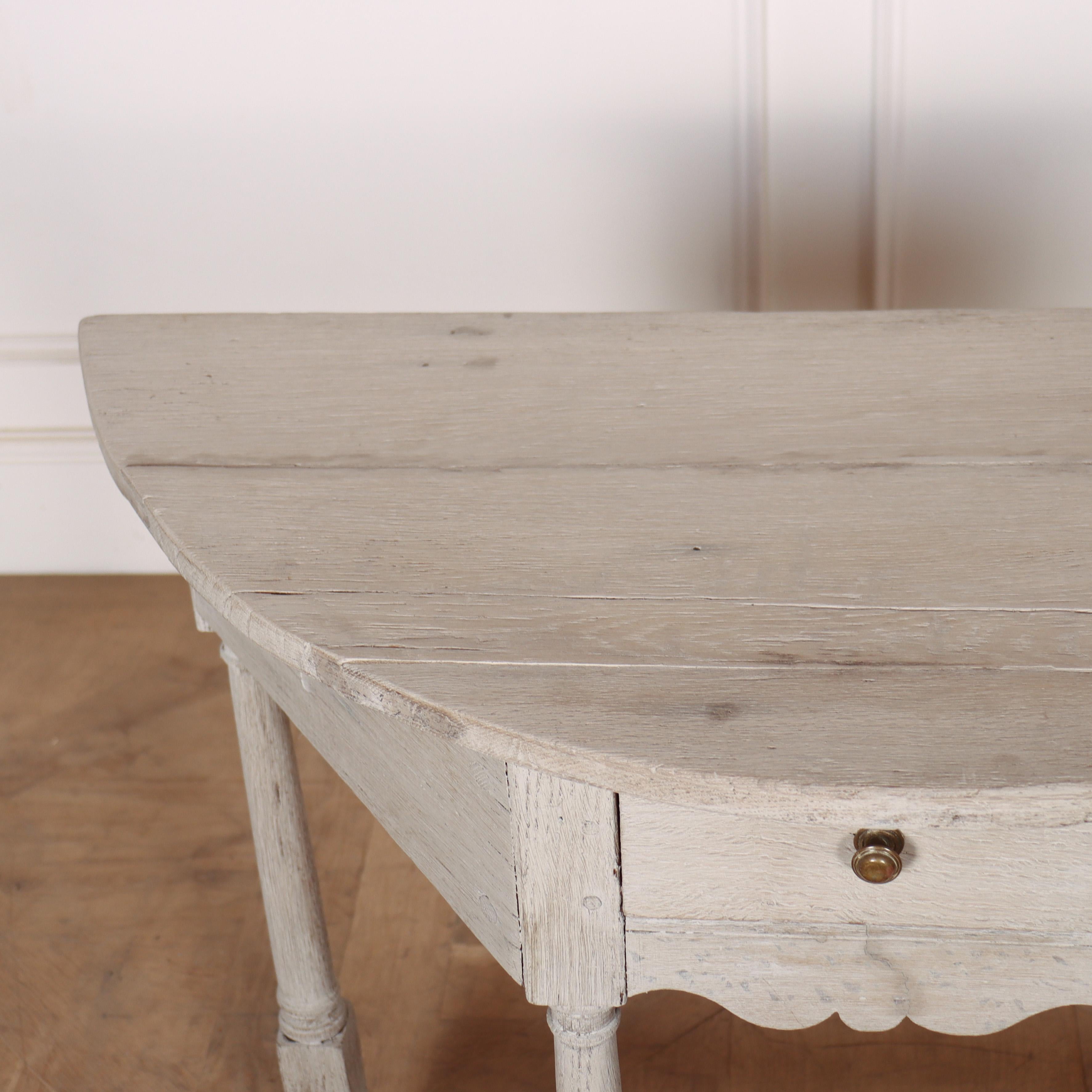 Bleached Oak Console Table In Good Condition In Leamington Spa, Warwickshire