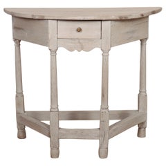 Used Bleached Oak Console Table