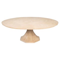 Bleached Oak Expanding Dining Table