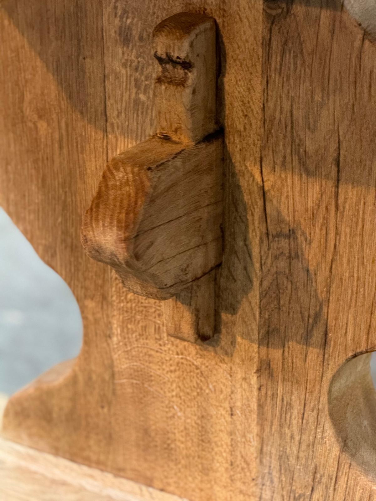 Bleached Oak Farmhouse Dining Table For Sale 7