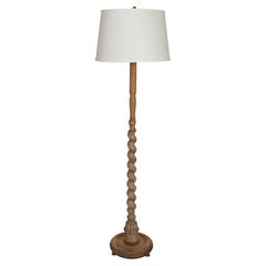 Bleached Oak Floor Lamp