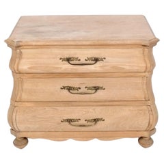 Bleached Oak French Serpentine Chest