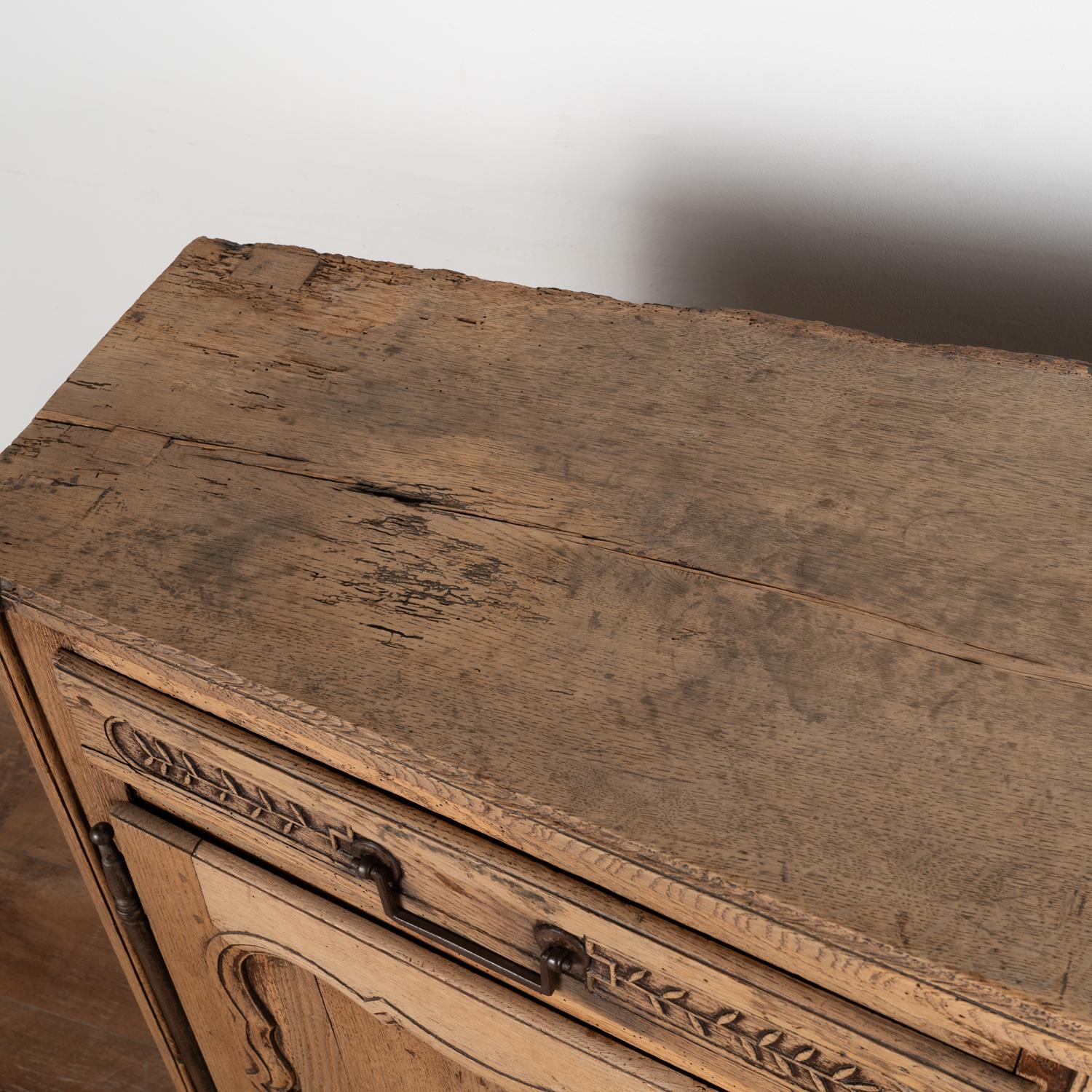 19th Century Bleached Oak French Sideboard, circa 1820-40