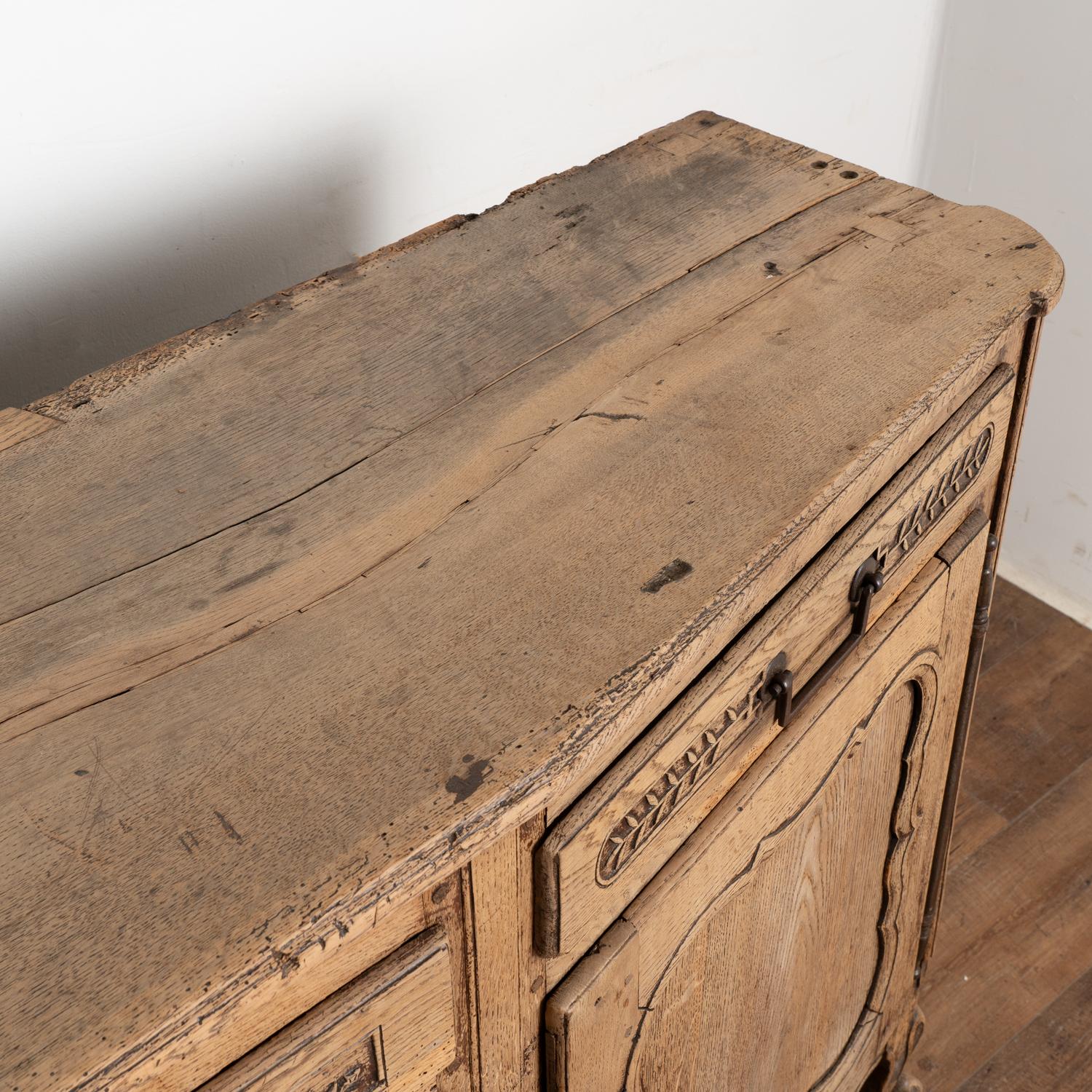 Bleached Oak French Sideboard, circa 1820-40 1