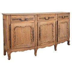 Used Bleached Oak French Sideboard, circa 1820-40