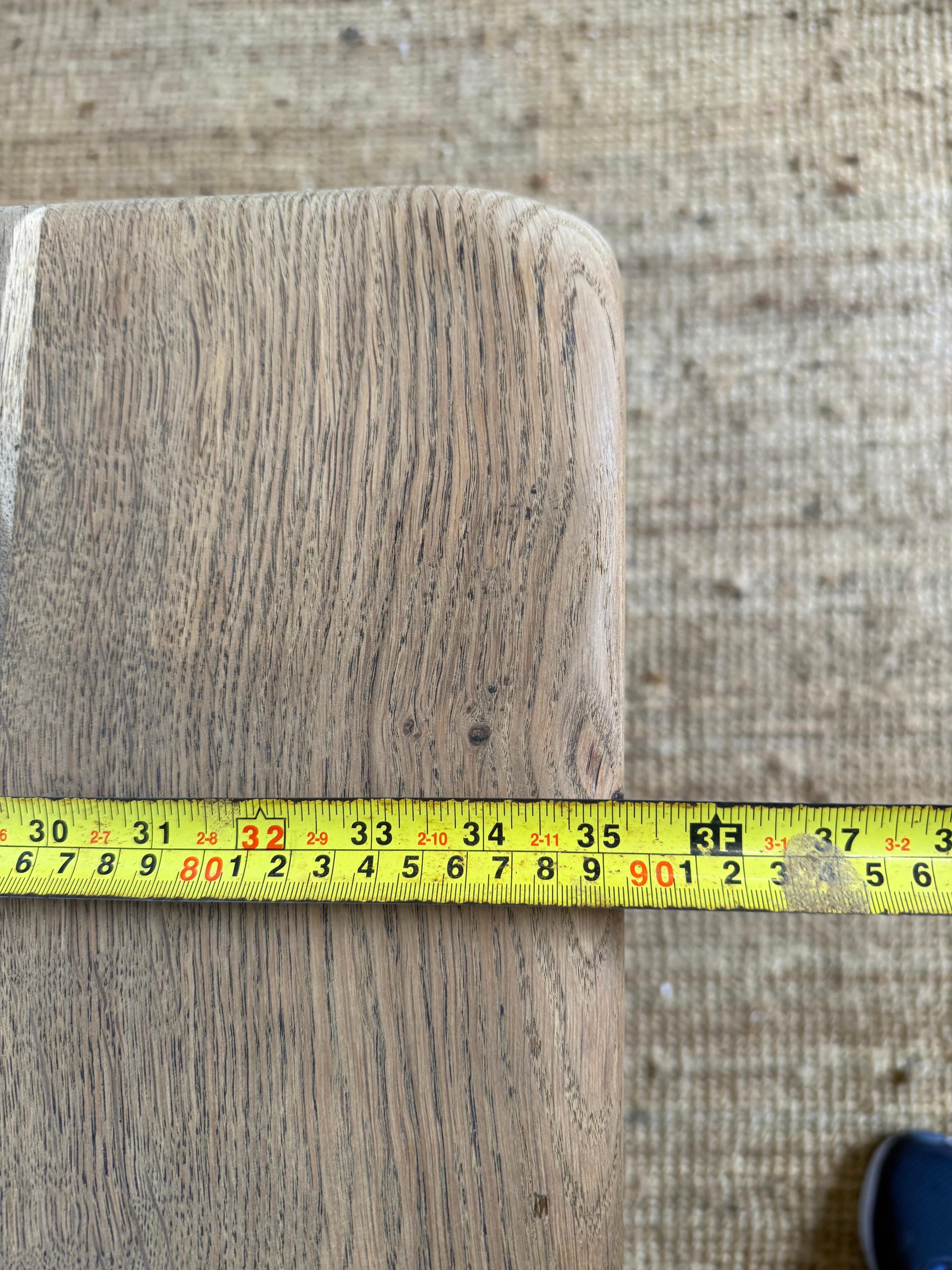 Bleached oak refectory table For Sale 2