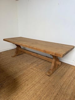 Bleached oak refectory table