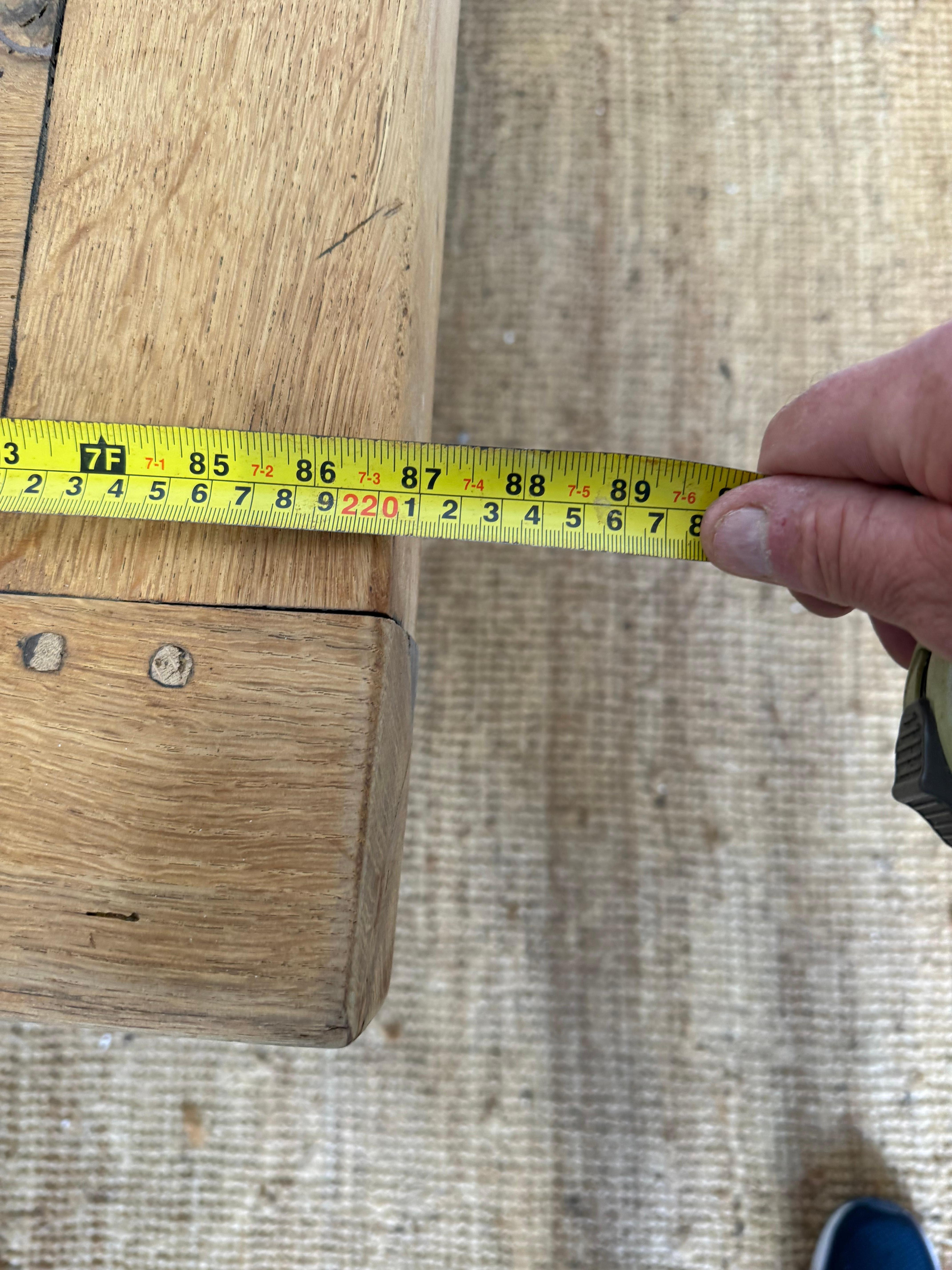 Bleached oak refectory table in the Louis XVI style For Sale 13