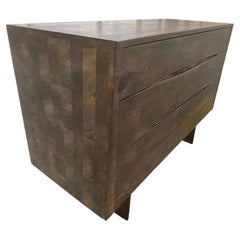 Solid oak cabinet chest of drawers with asymmetrical sides by Jonathan Field