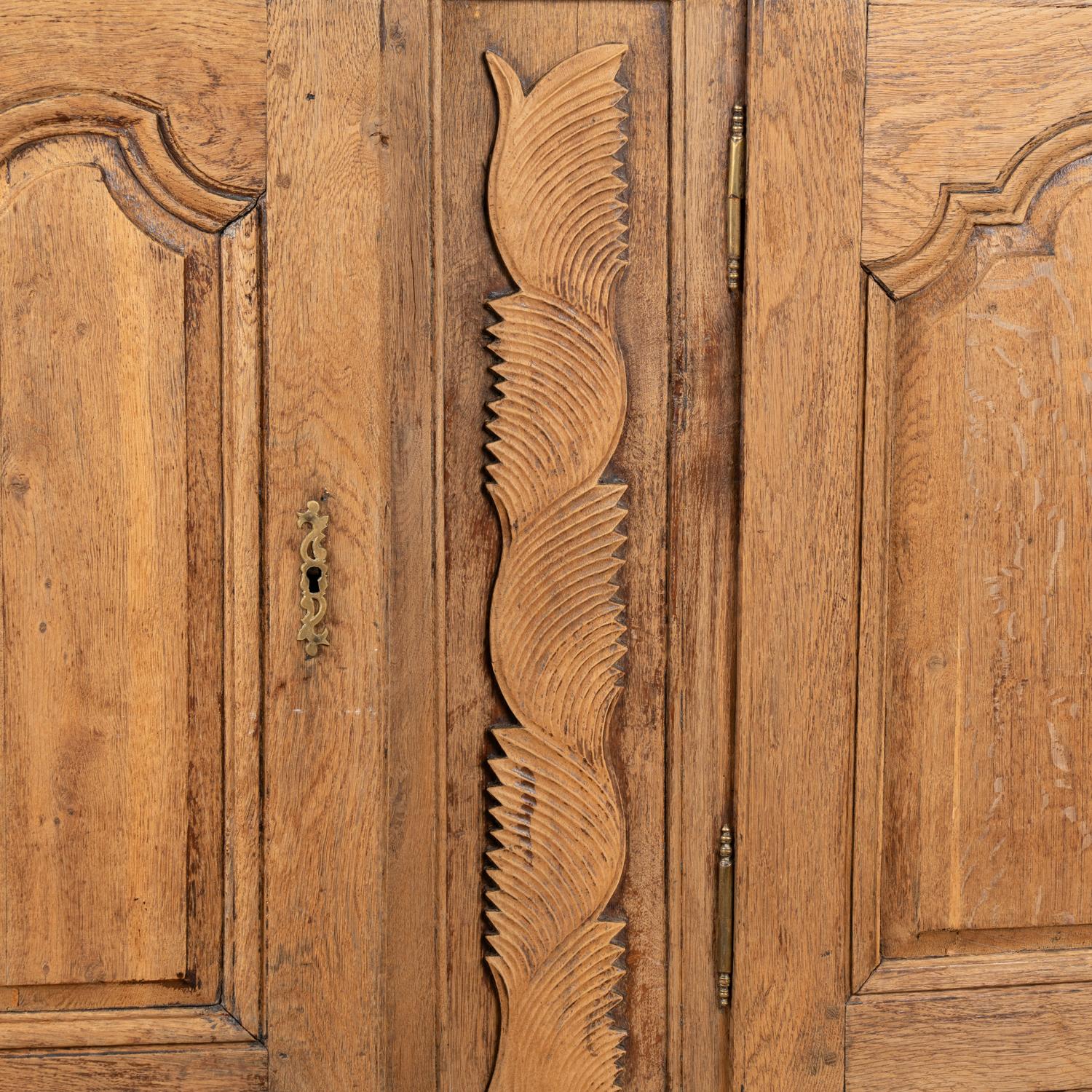 Bleached Oak Sideboard Buffet from France, circa 1800's 4