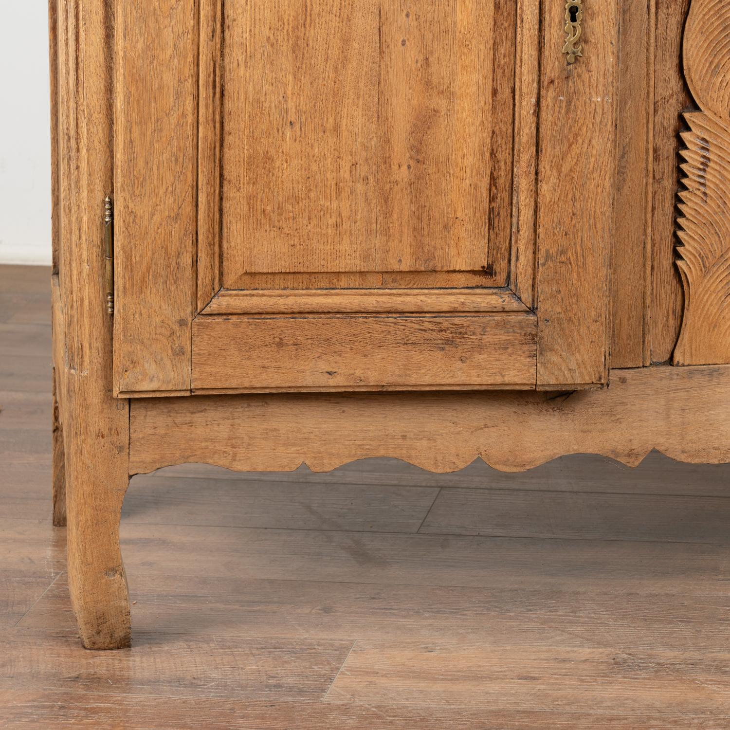 Bleached Oak Sideboard Buffet from France, circa 1800's 6