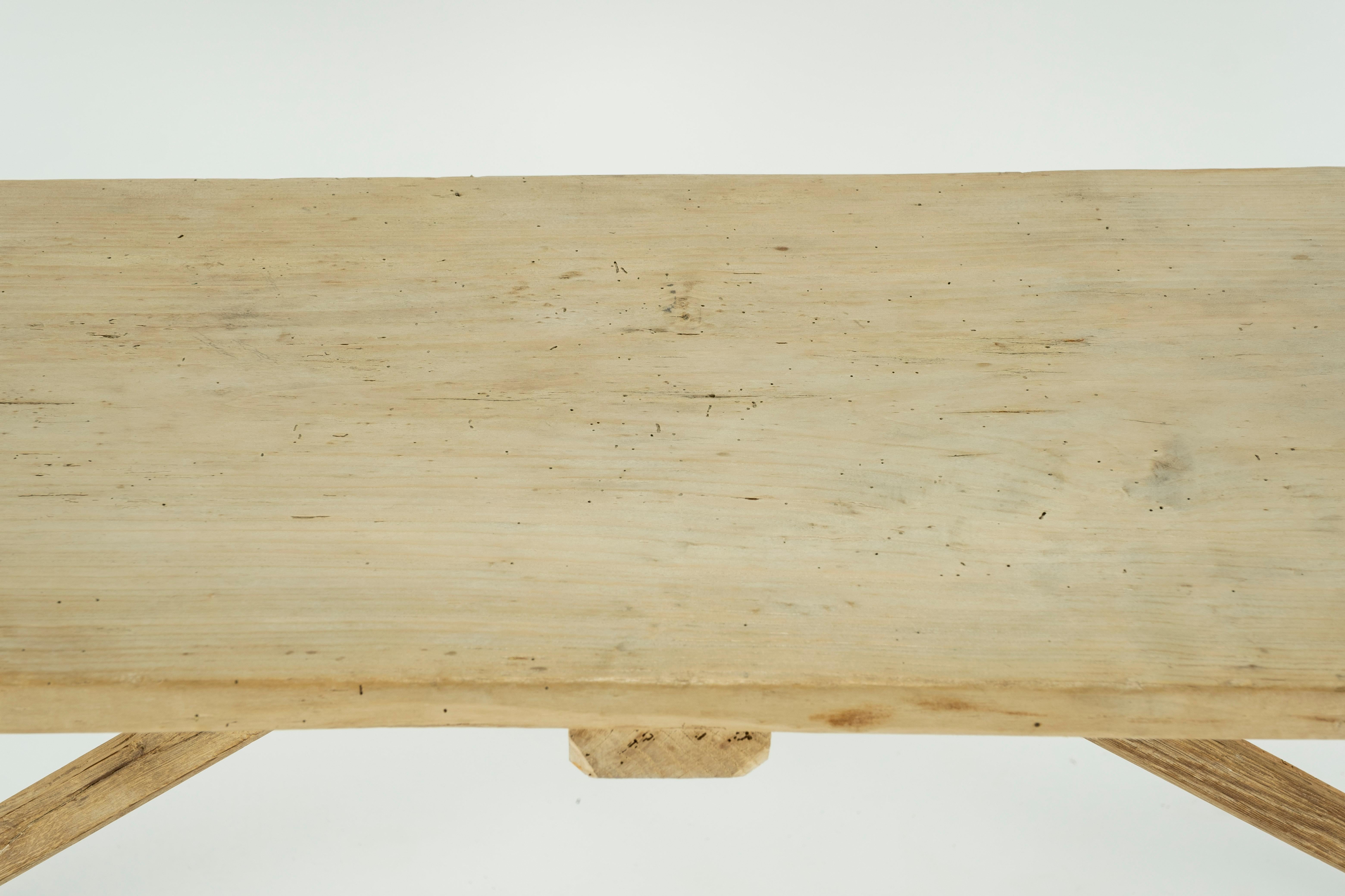 Bleached Oak Spanish Console Table 2