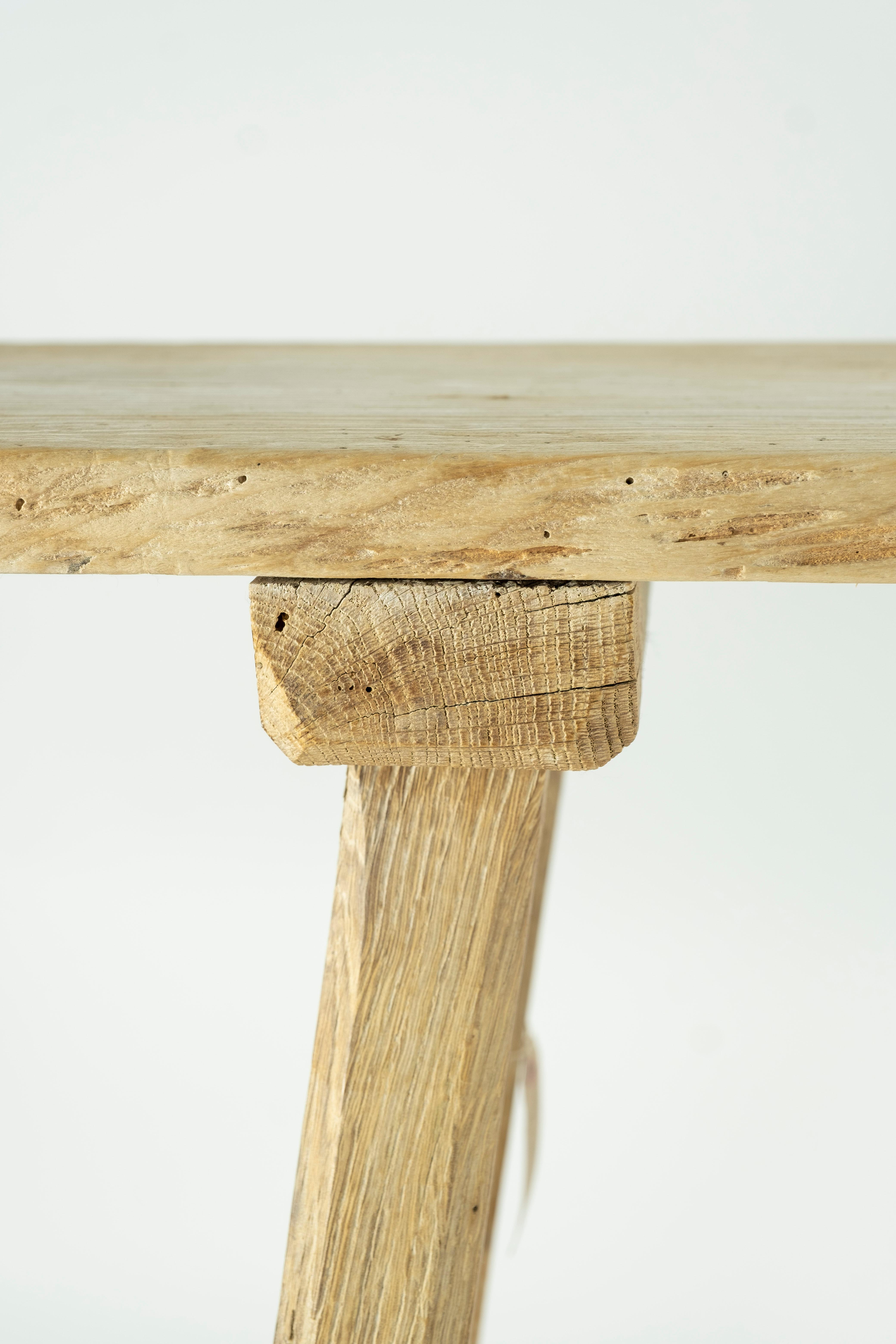 Bleached Oak Spanish Console Table 3