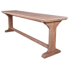 Bleached Oak Trestle Table