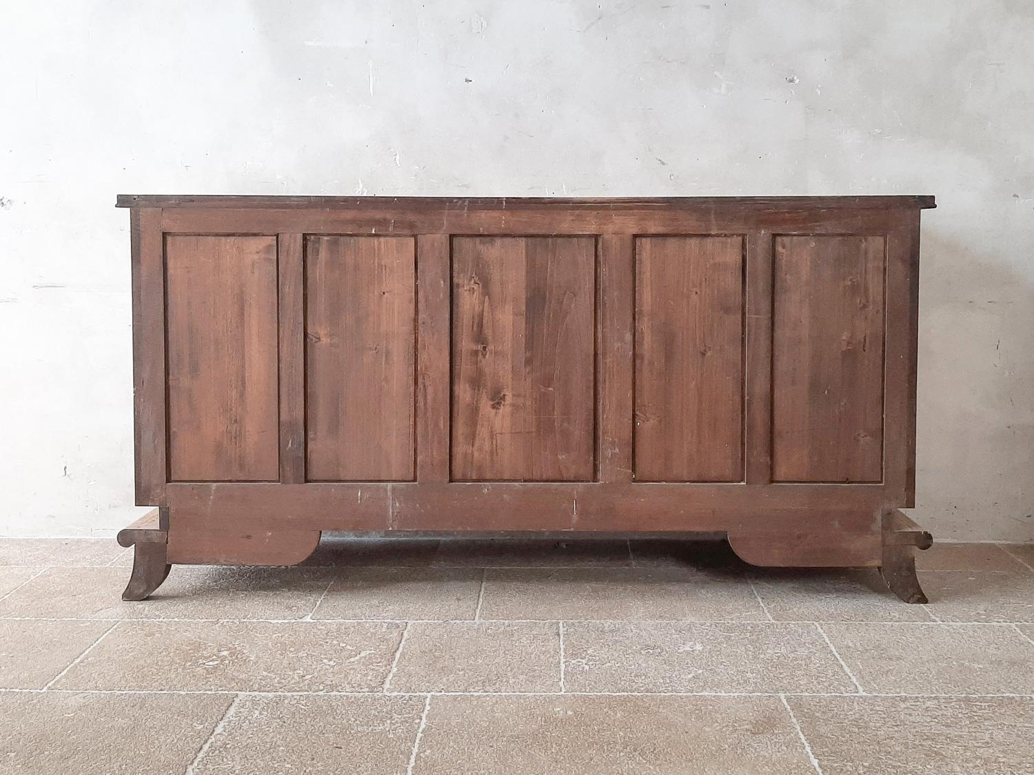 Bleached Oak Vintage Credenza by Charles Dudouyt, 1940s 12