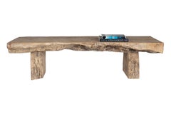 Bleached Organic Form Lychee Wood Wood Coffee Table