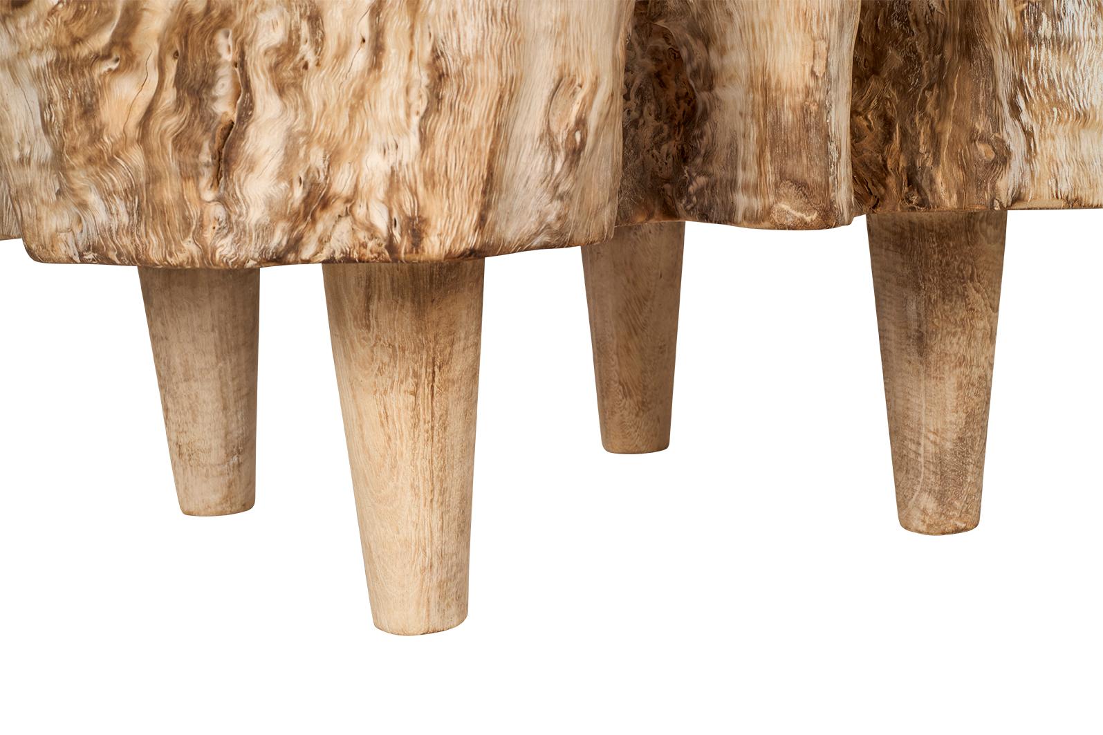 Bleached Organic Lychee  Wood Coffee table 1