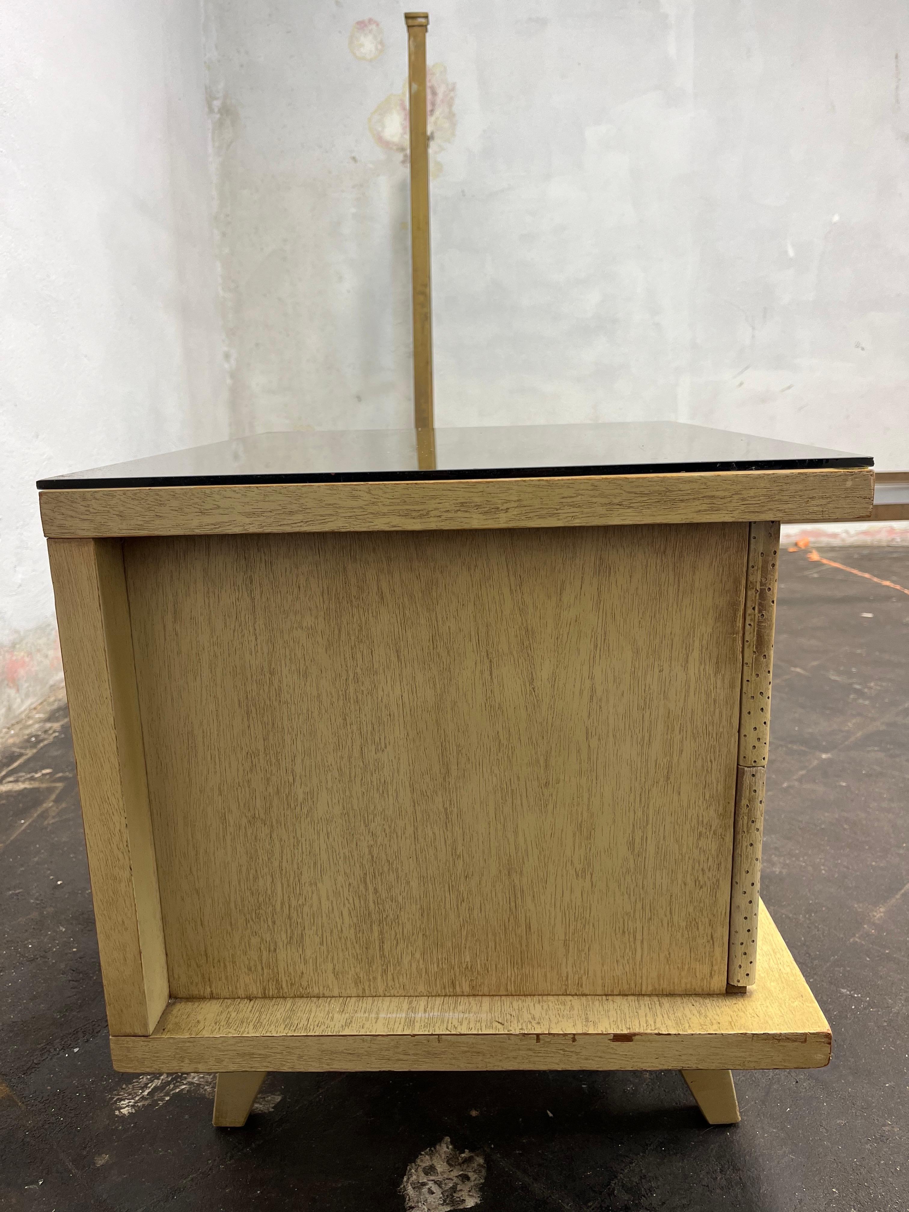 Bleached Philippine Mahogany Nightstand by American of Martinsville For Sale 2