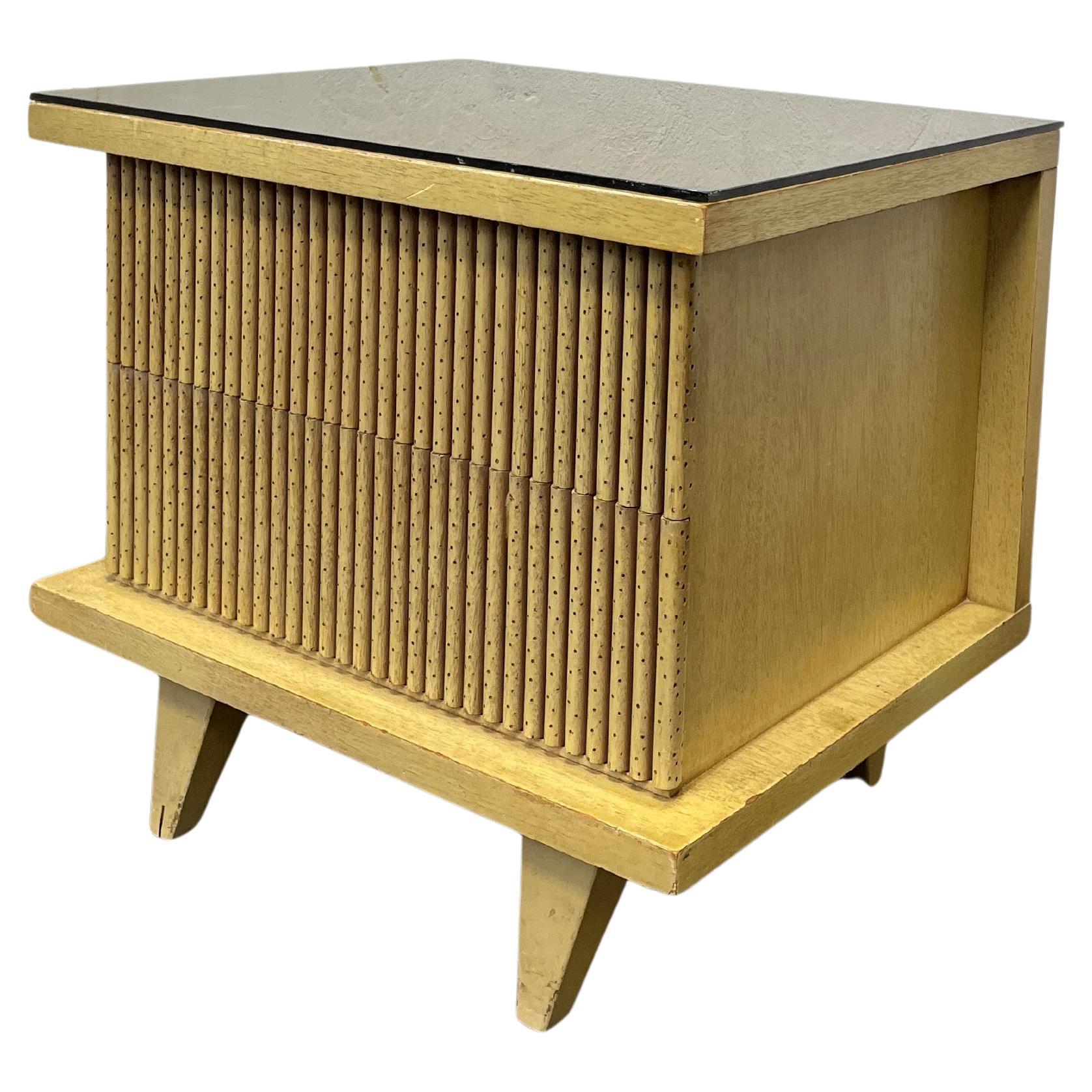 Bleached Philippine Mahogany Nightstand by American of Martinsville
