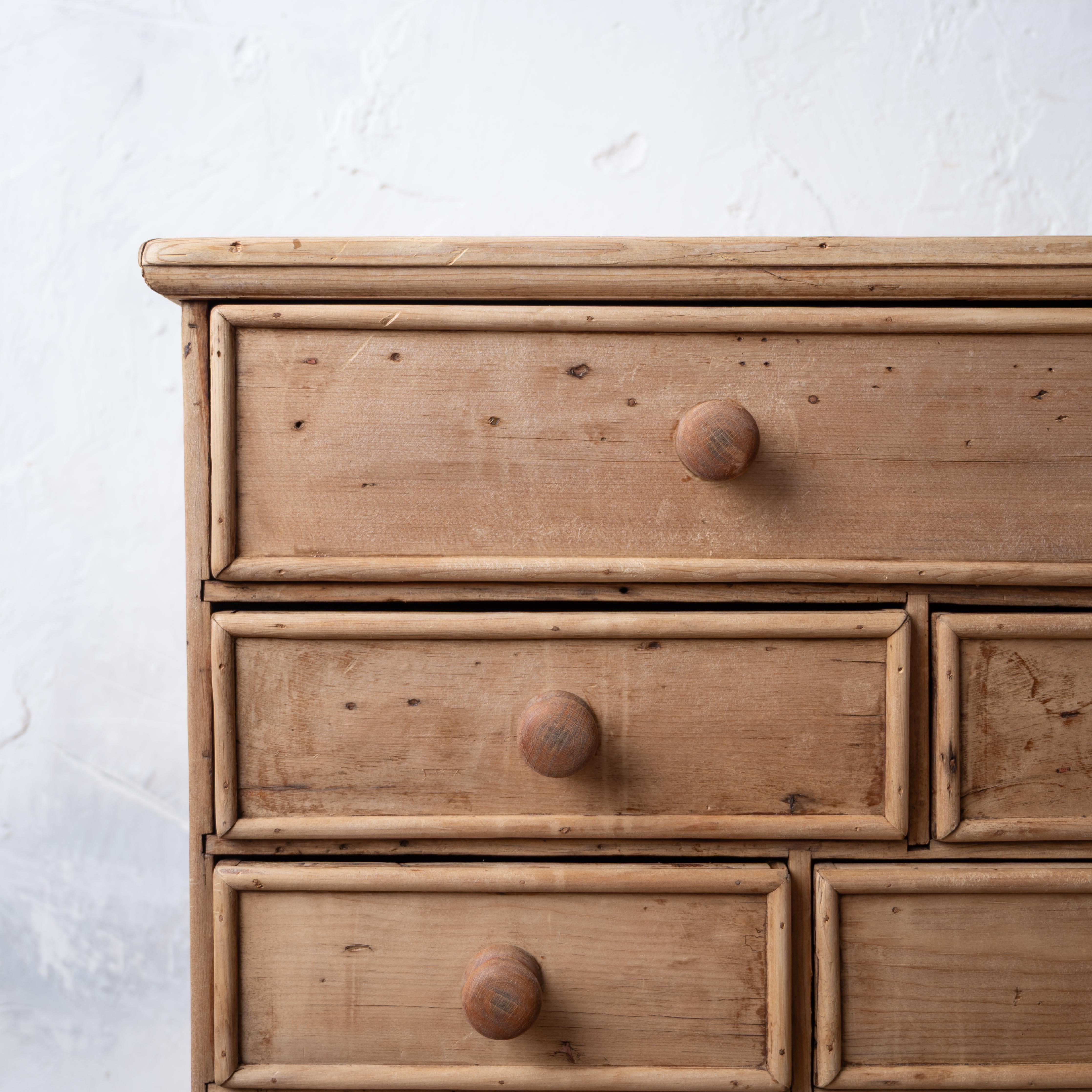 Bleached Pine Apothecary, 19th Century For Sale 3