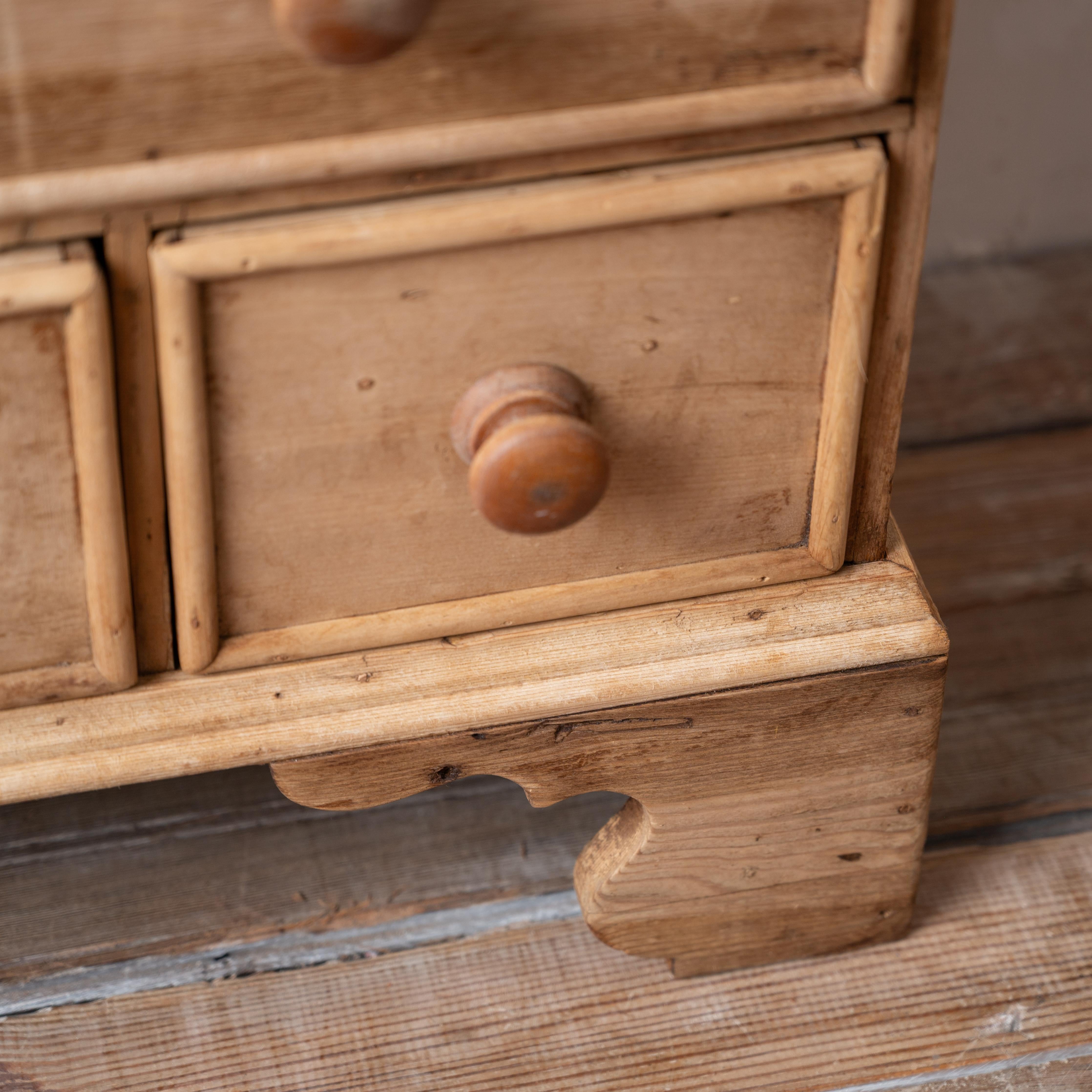 Bleached Pine Apothecary, 19th Century For Sale 6