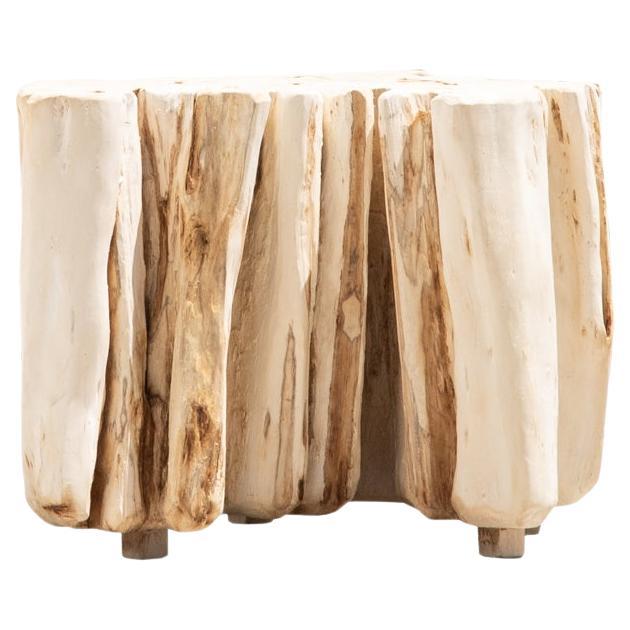 Bleached Root Side Table