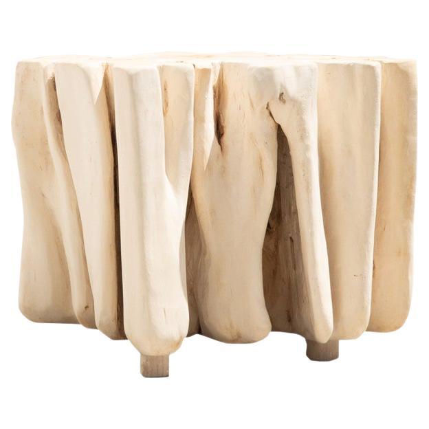 Bleached Root Side Table