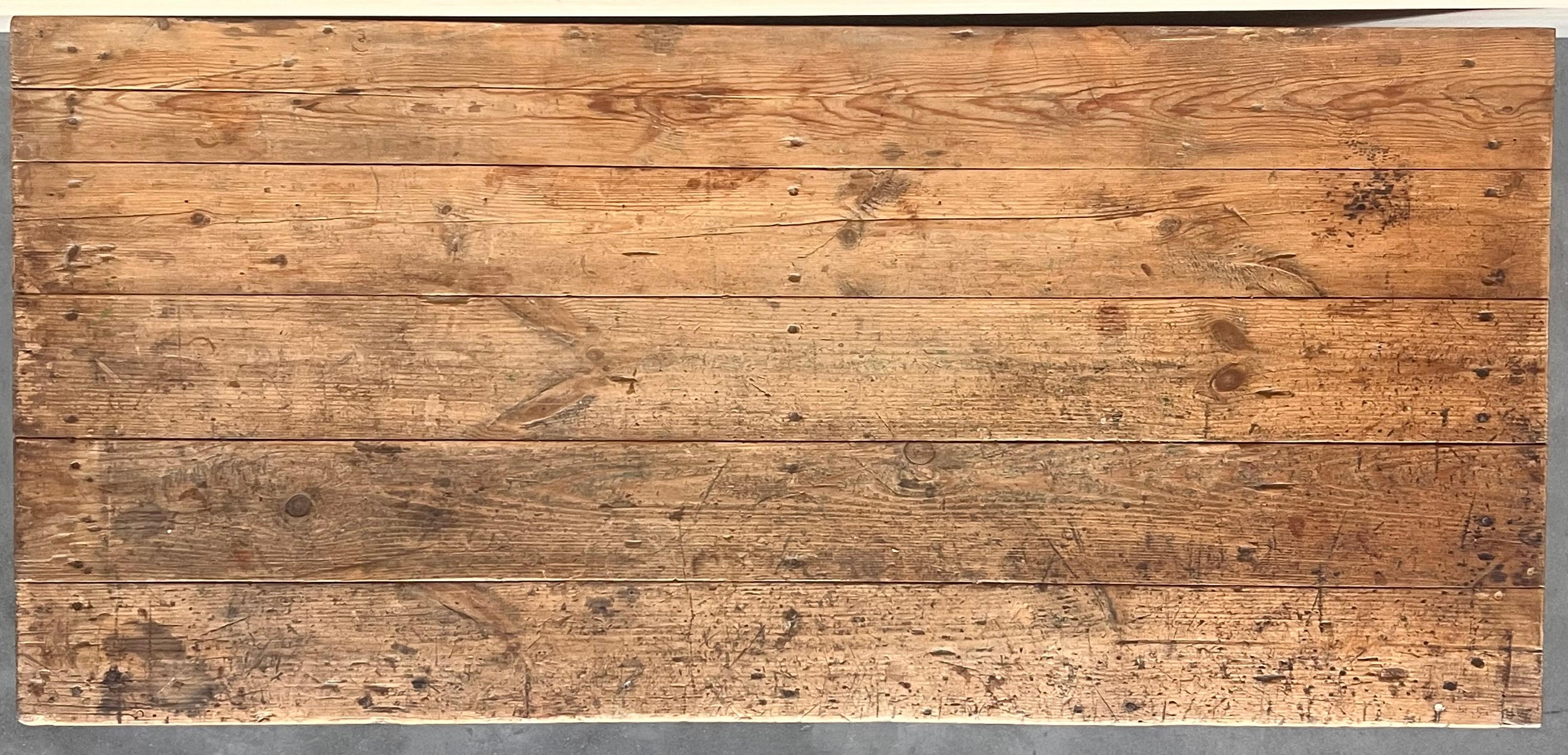Bleached Spanish Pine Cabinet with drawers and Door, circa 1840-60 For Sale 6