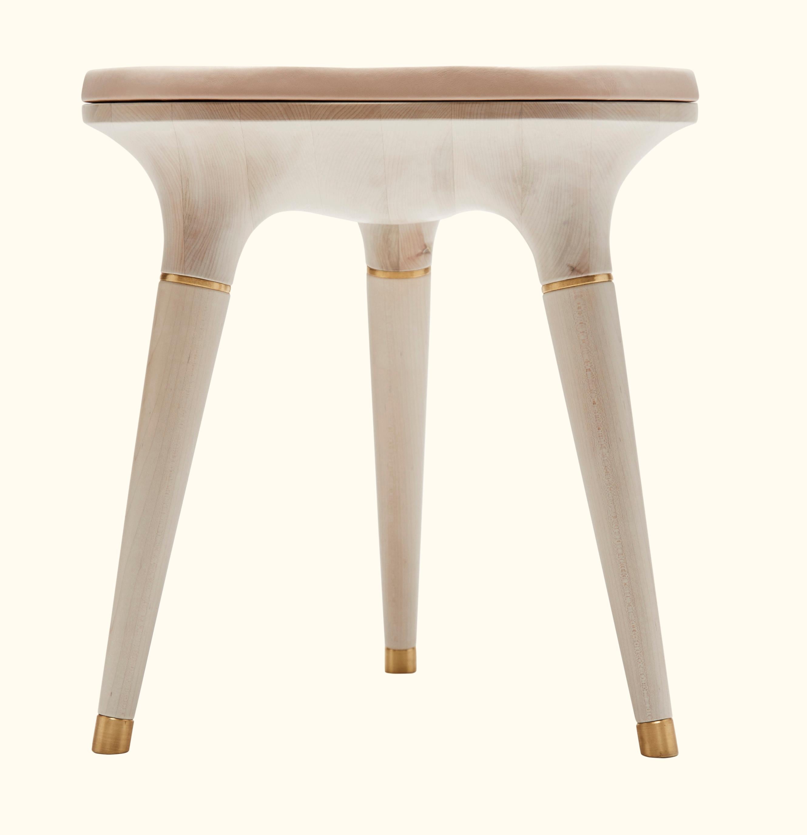 Bleached stool 001 by Vincent Pocsik.   
  