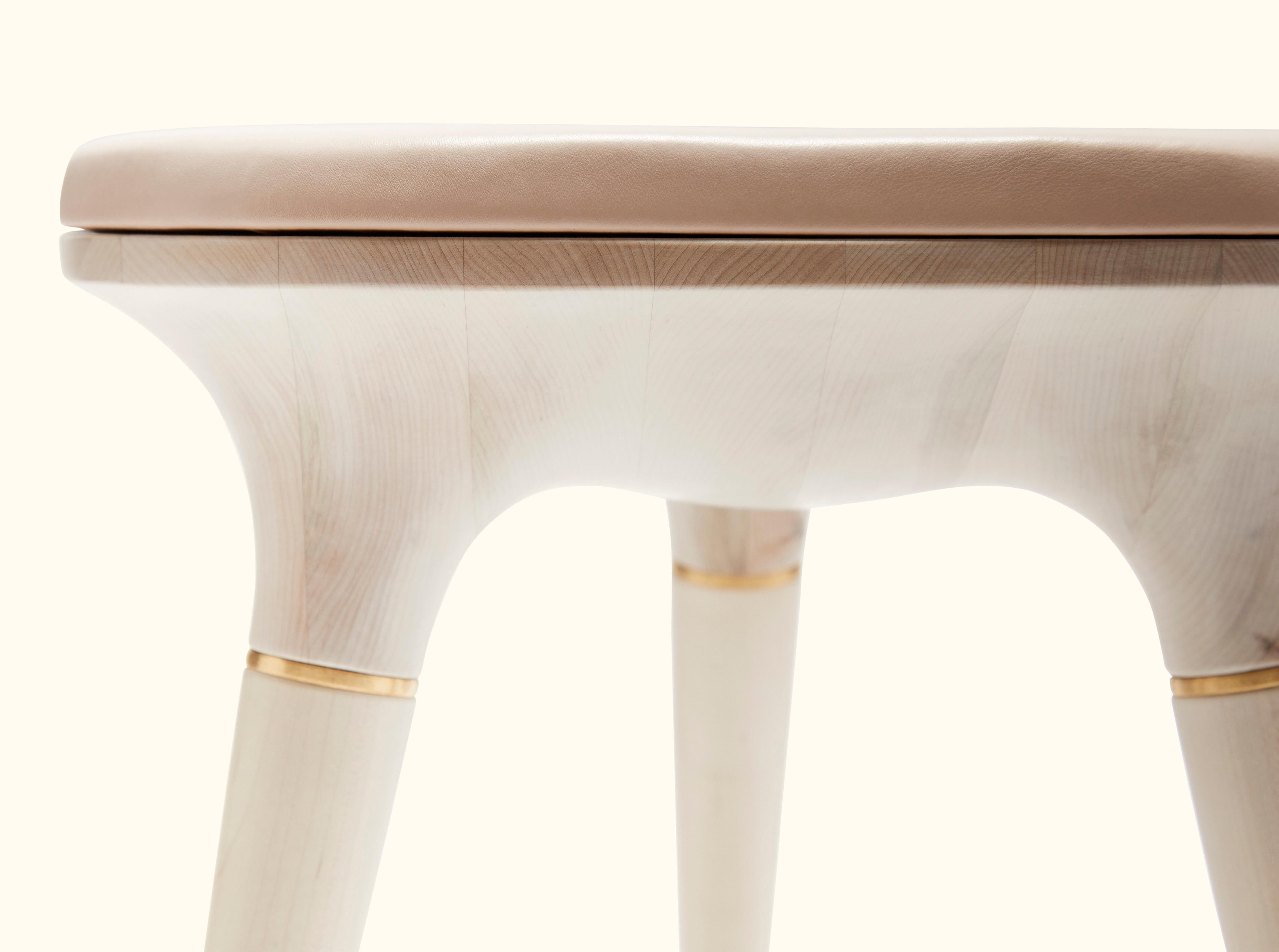 American Bleached Stool 001 by Vincent Pocsik for Lawson-Fenning