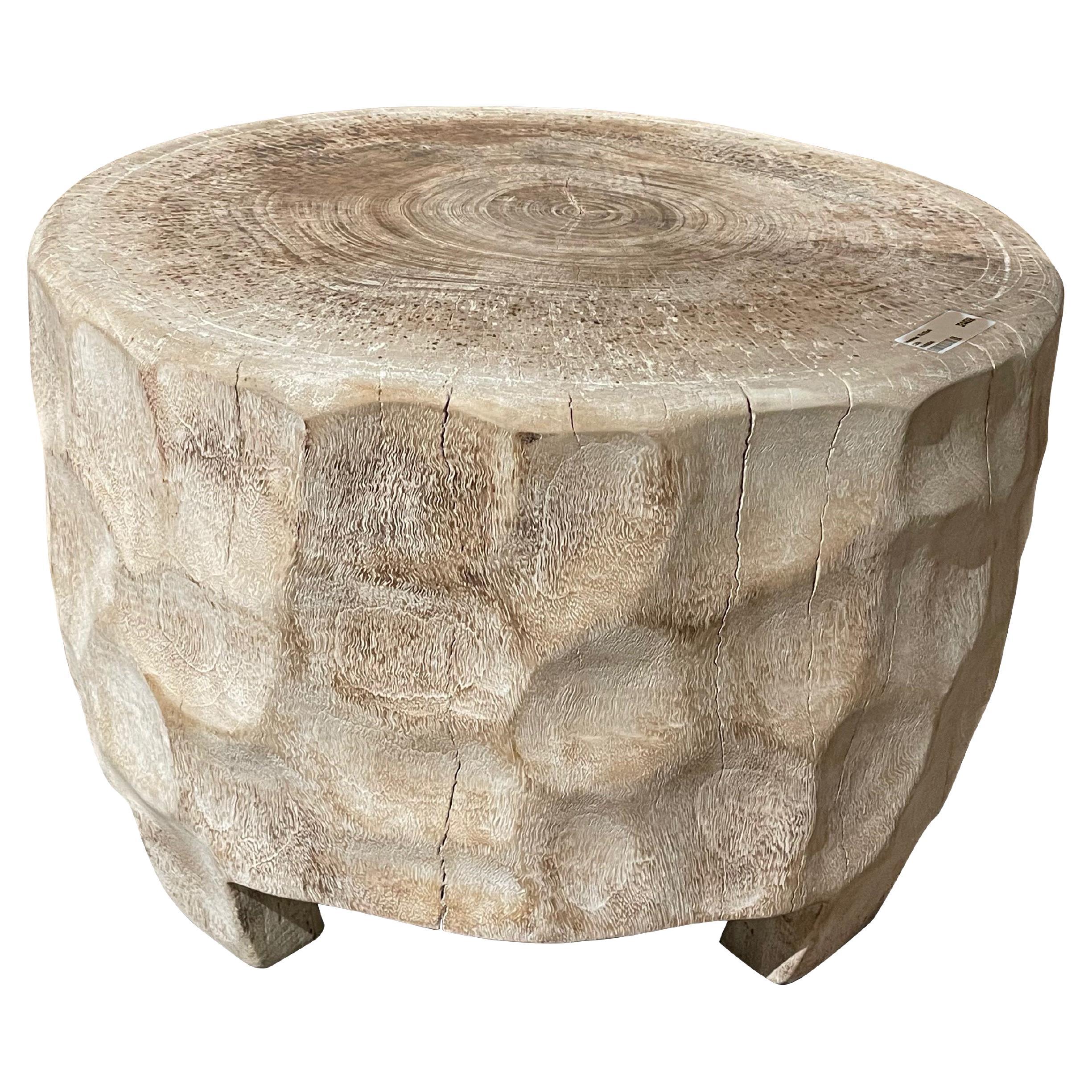 Bleached Suar Wood Coffee Table, Indonesia, Contemporary