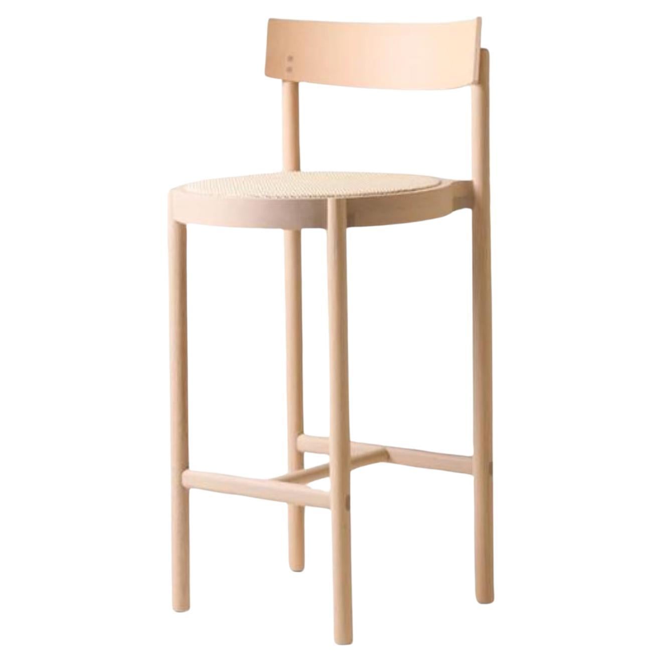 Bleached Tauari Gravatá Counter Stool by Wentz For Sale