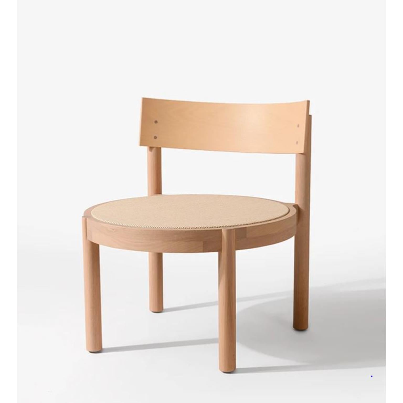Post-Modern Bleached Tauari Gravatá Lounge Chair by Wentz For Sale