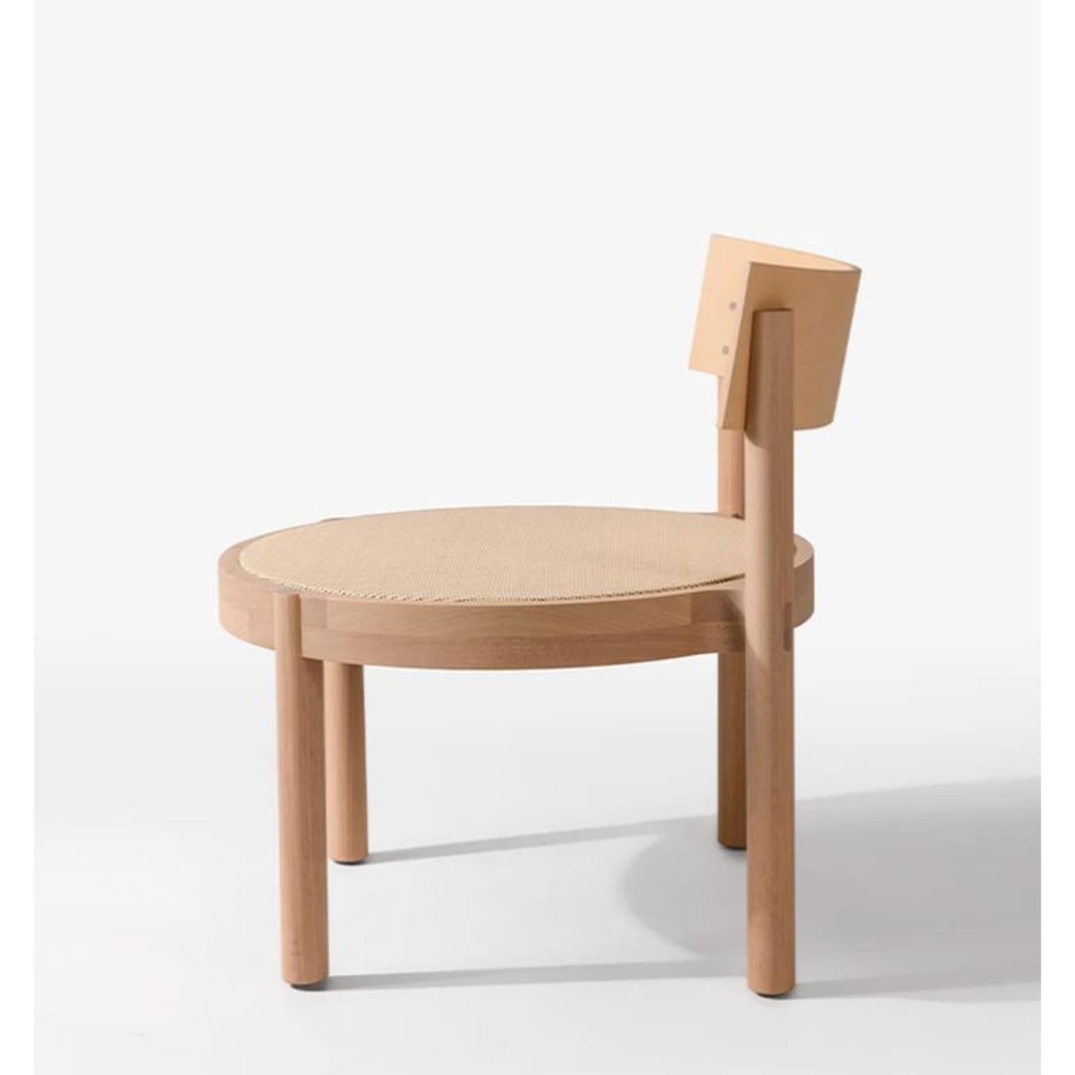 Brazilian Bleached Tauari Gravatá Lounge Chair by Wentz For Sale