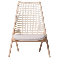 Fauteuil de salon Tela tauari blanchi de Wentz