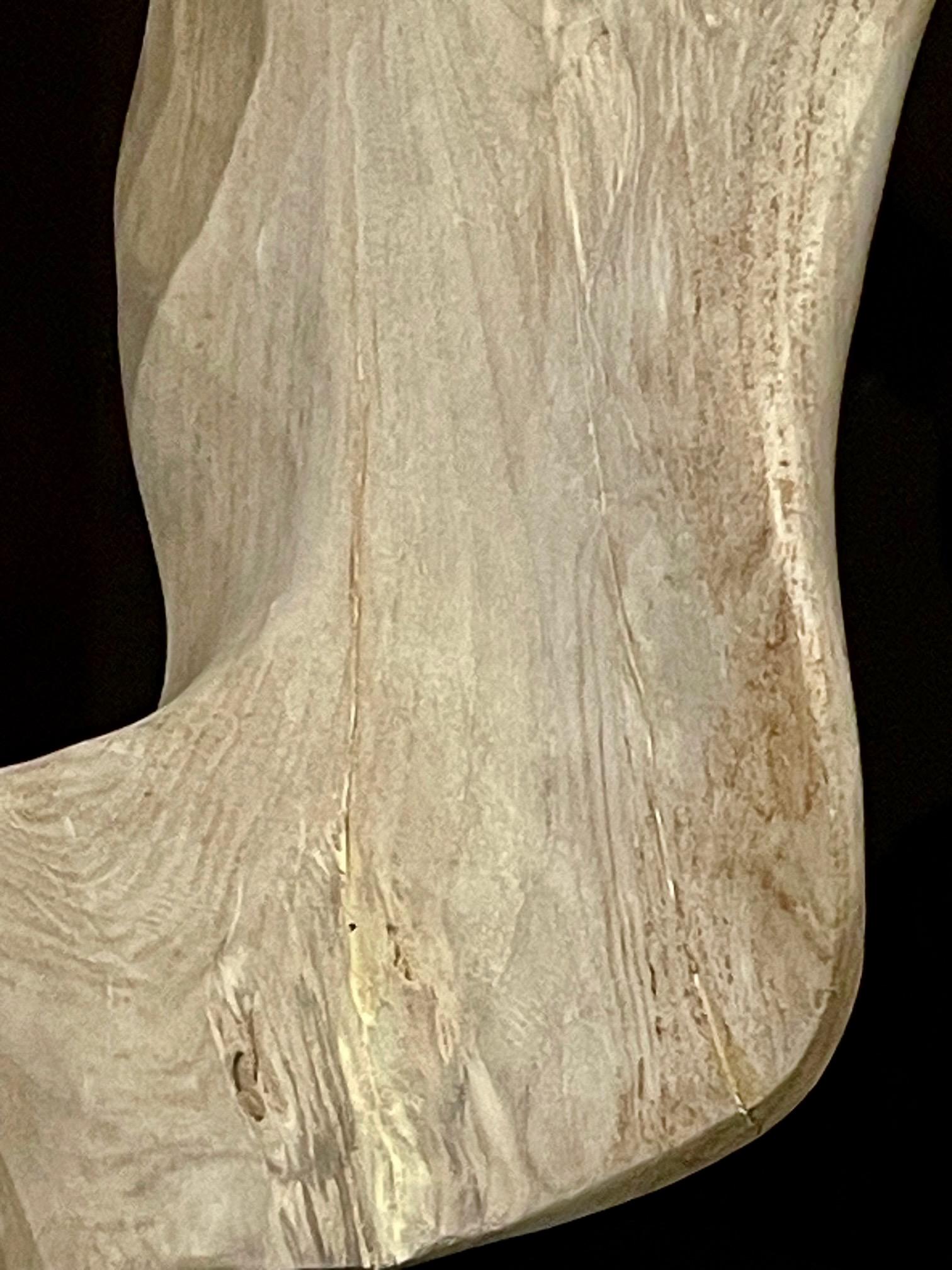 Bleached Teak Wood Free Form Sculpture, Indonesia, Contemporary For Sale 2
