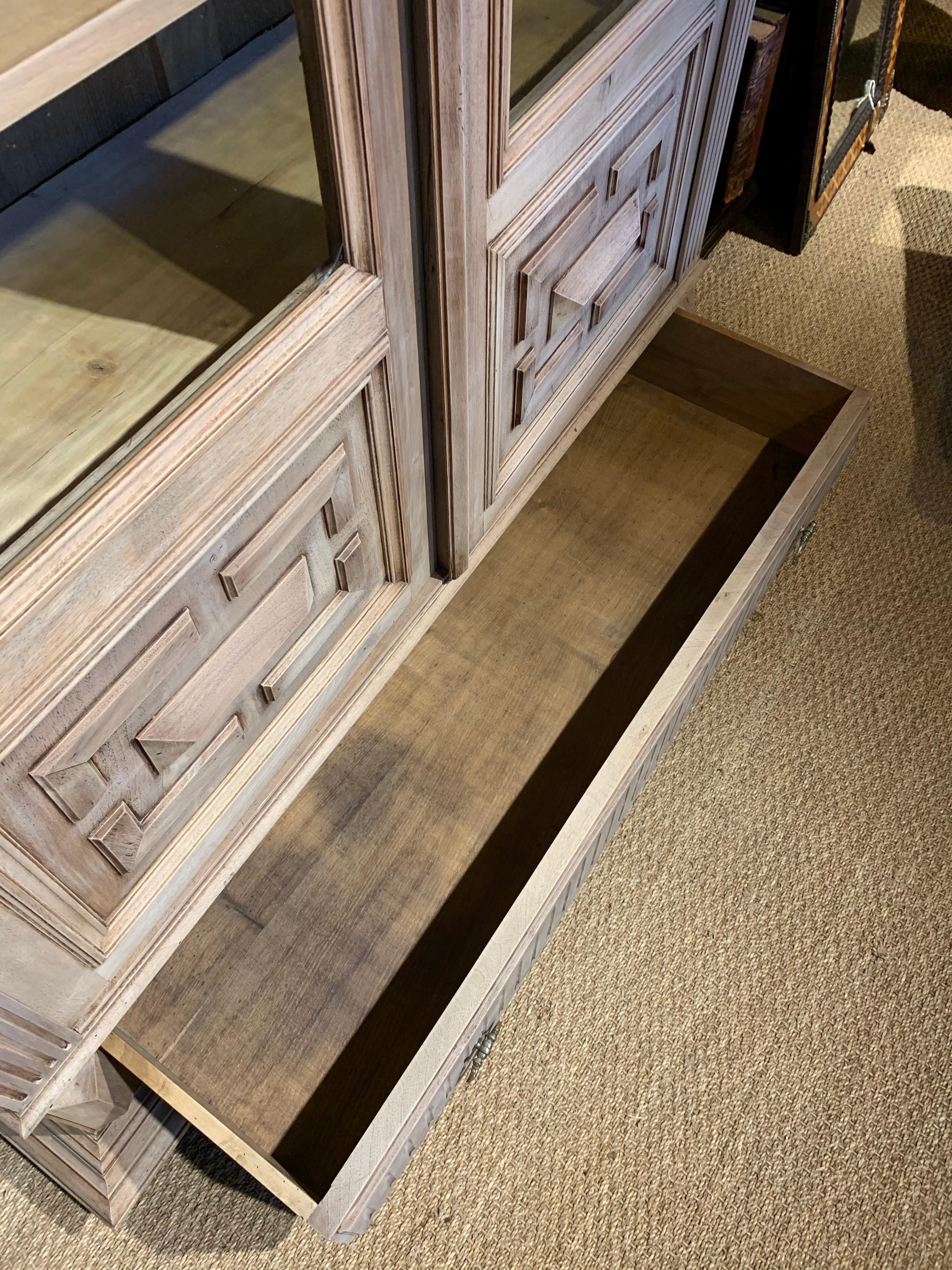 Bleached Walnut Bookcase 3