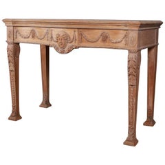 Bleached Walnut Console