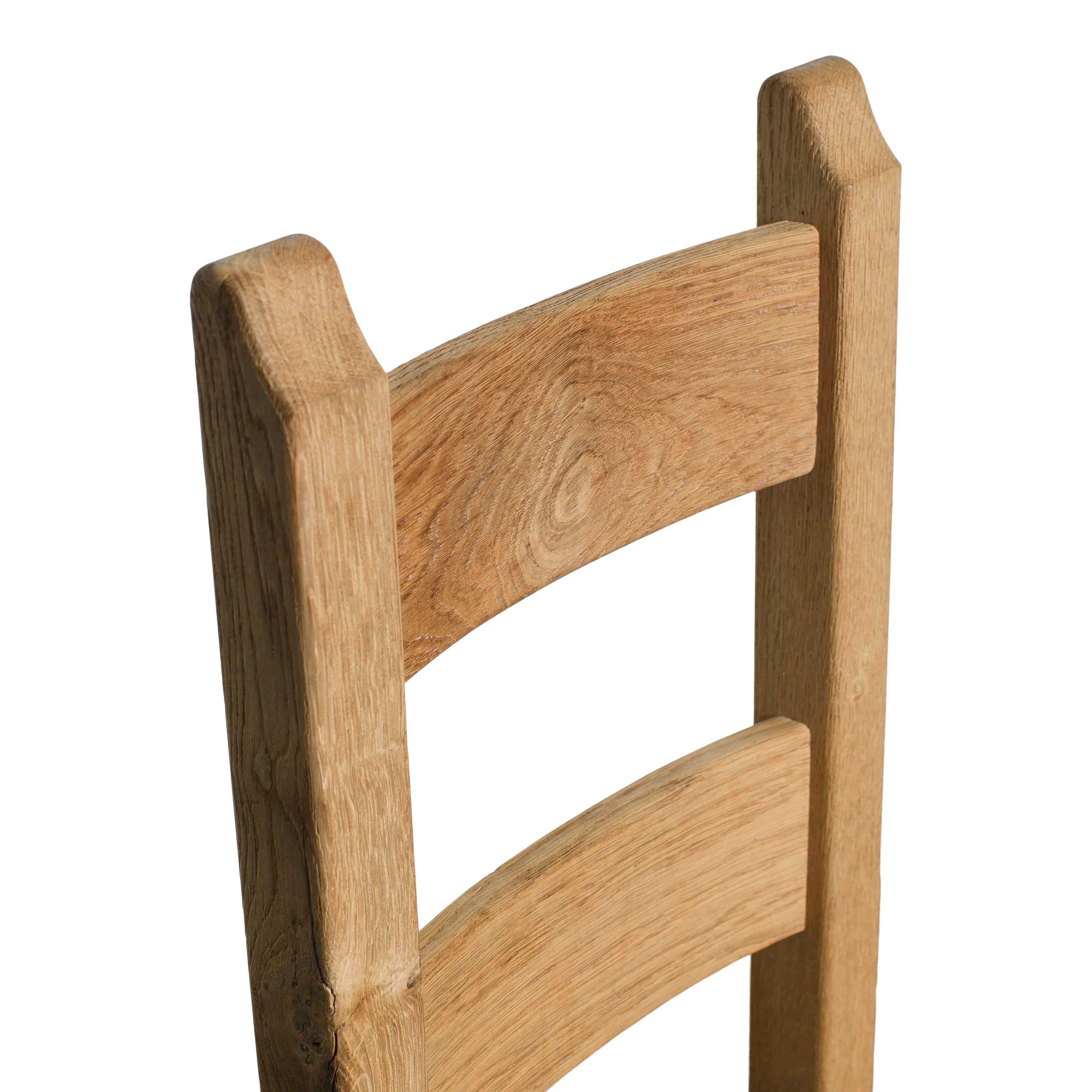 Esszimmerstühle aus gebleichter Holz mit natürlichen Binsensitzen - 6er-Set (20. Jahrhundert) im Angebot