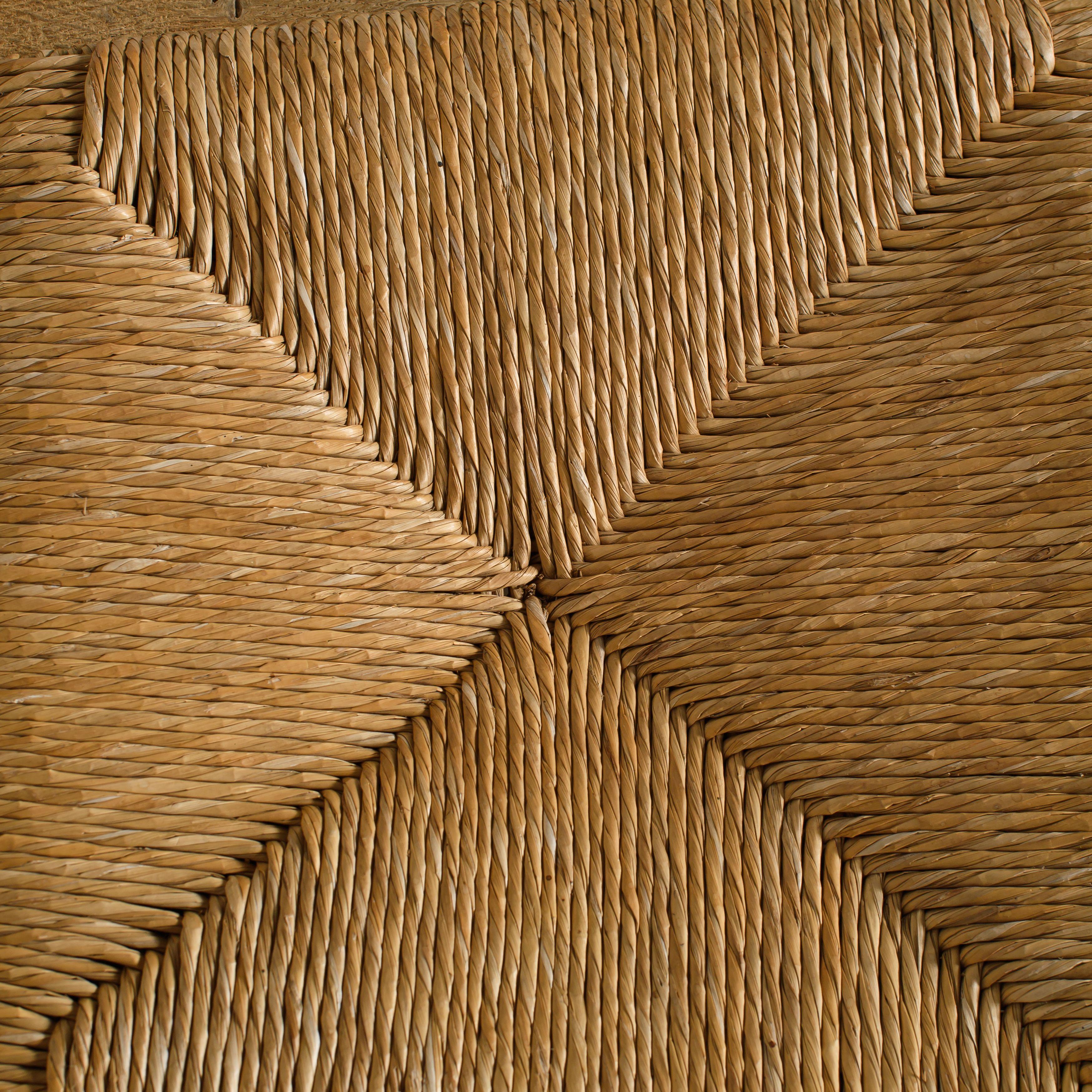 Esszimmerstühle aus gebleichter Holz mit natürlichen Binsensitzen - 6er-Set im Angebot 1